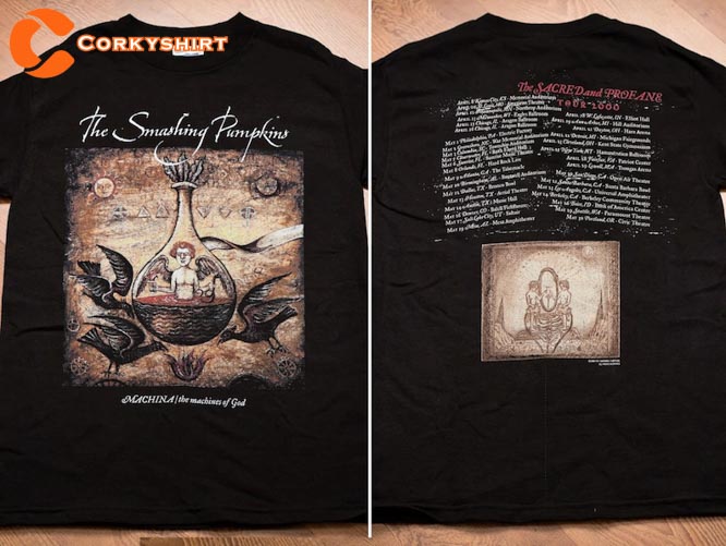 2000 Smashing Pumpkins Machina Tour The Sacred and Profane Tour T-Shirt For Fans