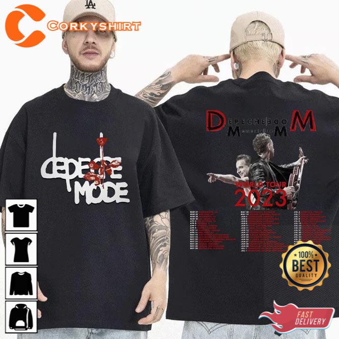 2023 Depeche Mode Memento Mori World Tour 2 Sides Shirt