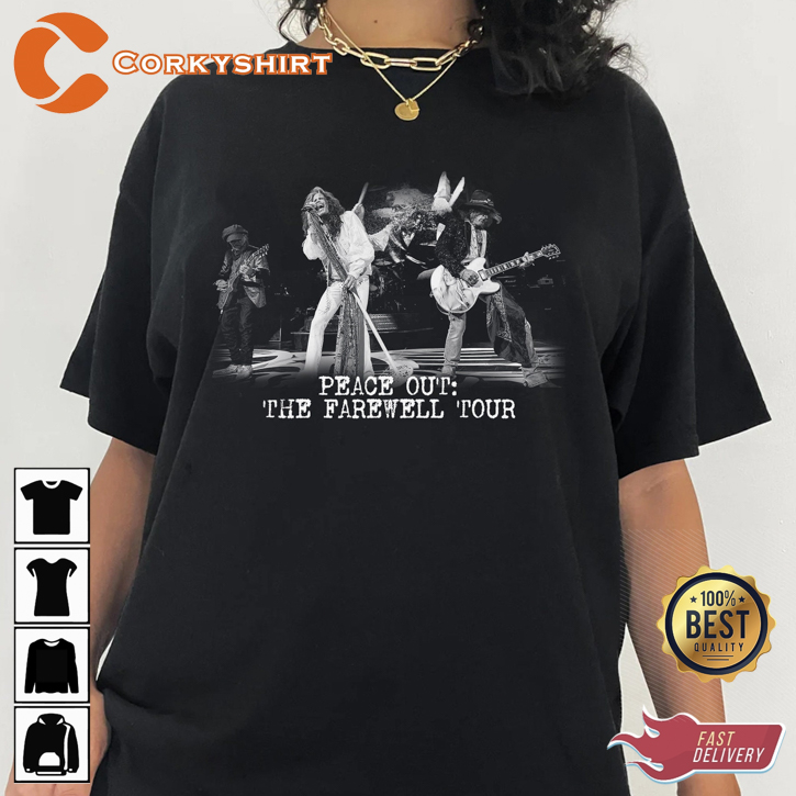 Aerosmith 2023 Peace Out The Farewell Tour T-shirt