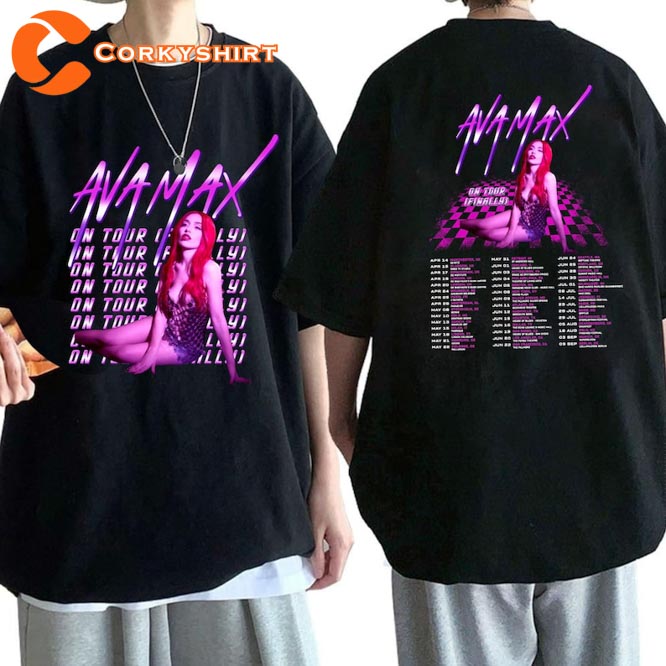 Ava Max 2023 On Tour Finally Diamonds and Dancefloors Shirt For Fans