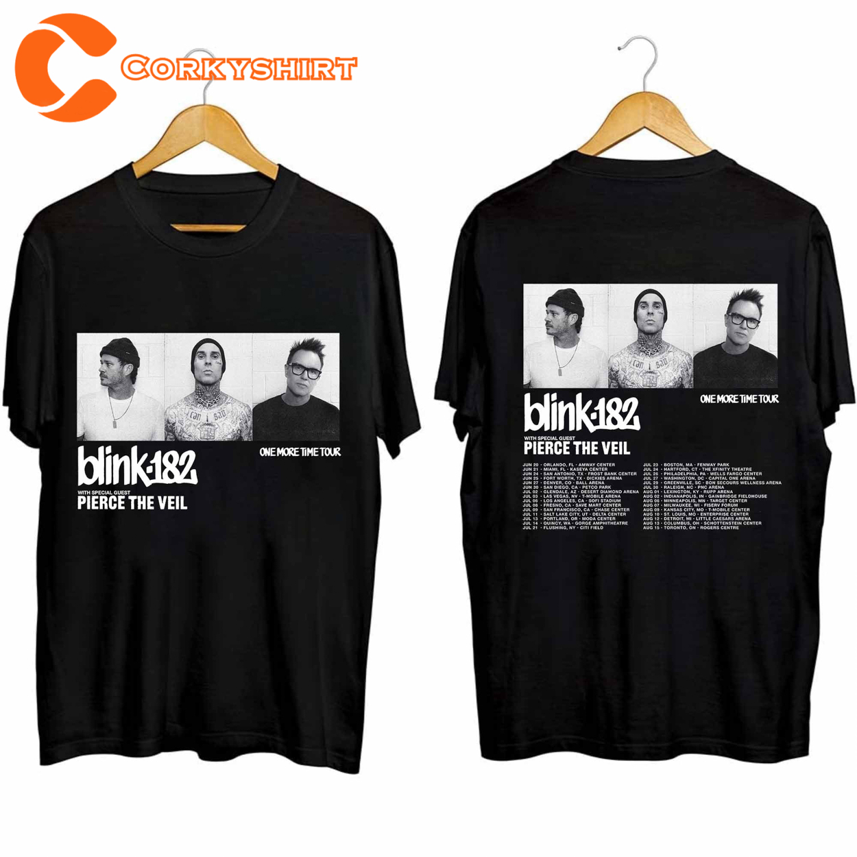 Band Blink 182 One More Time Tour 2024 T-shirt