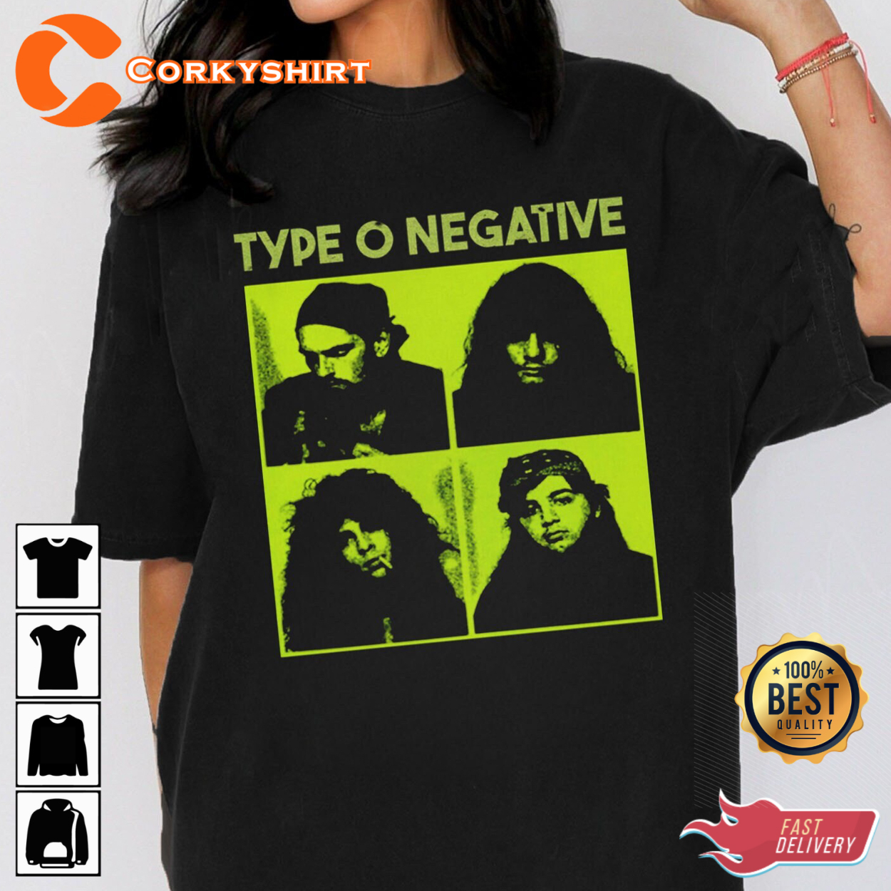 Band Type O Negative Shirt Bloody Kisses Album T-shirt