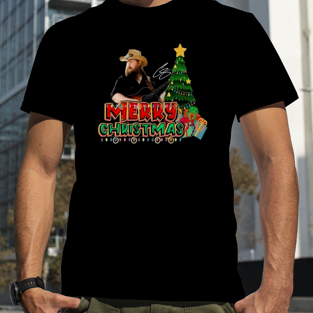 Chris Stapleton Christmas Tree Signature T-shirt