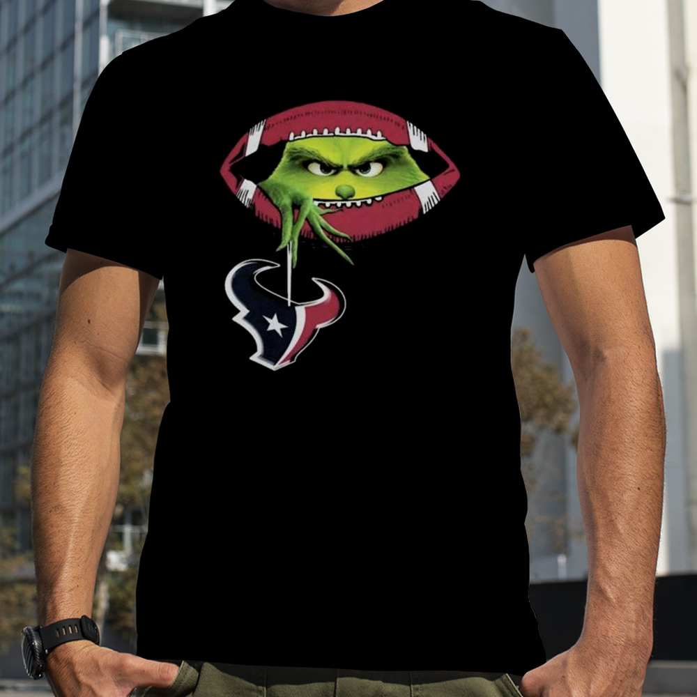 Ew People The Grinch Hold Houston Texans Logo Shirt