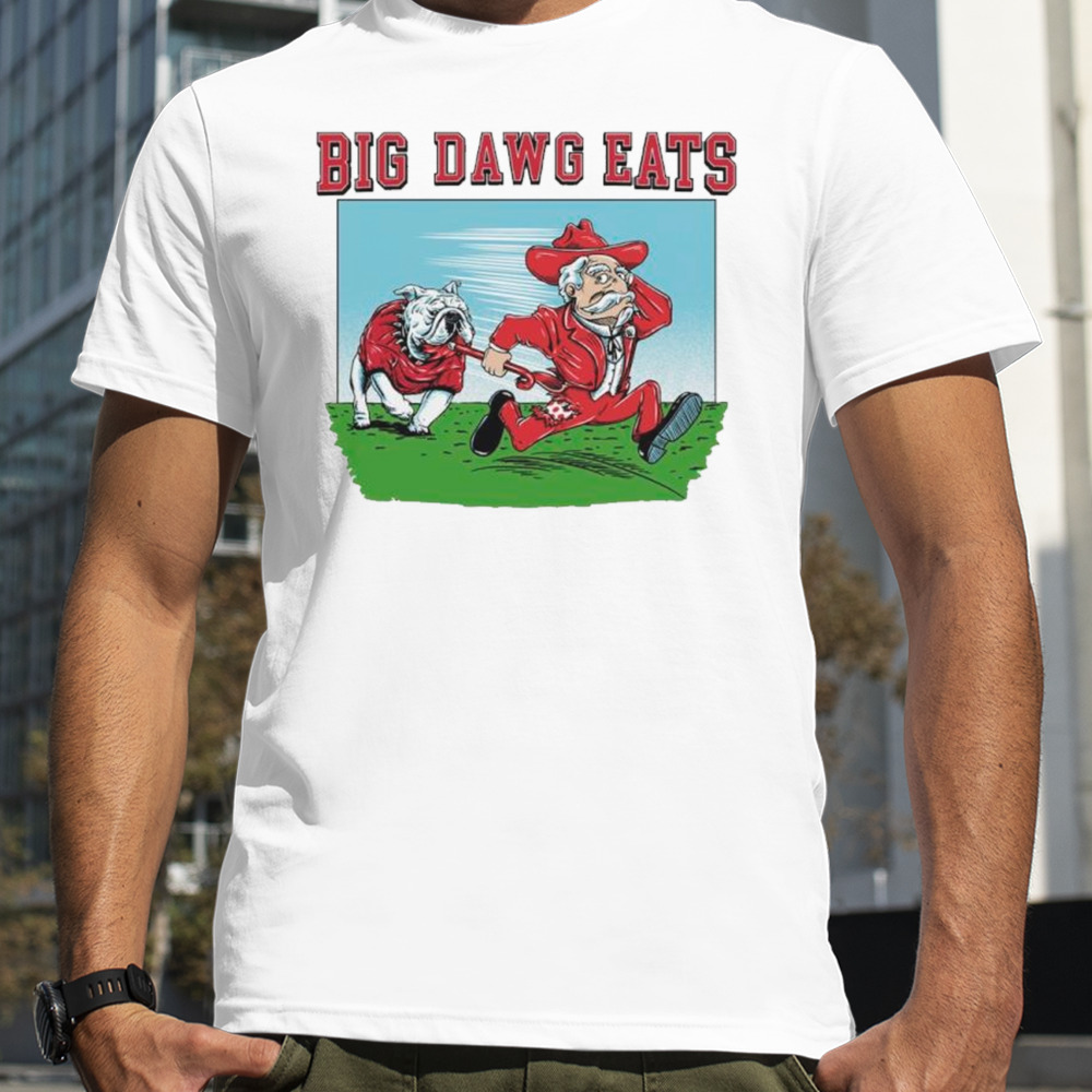 Georgia Bulldogs vs. Ole Miss Rebels Big dawg eats shirt