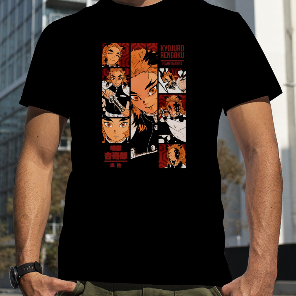 Kyojuro Rengoku Demon Slayer Manga Panel shirt