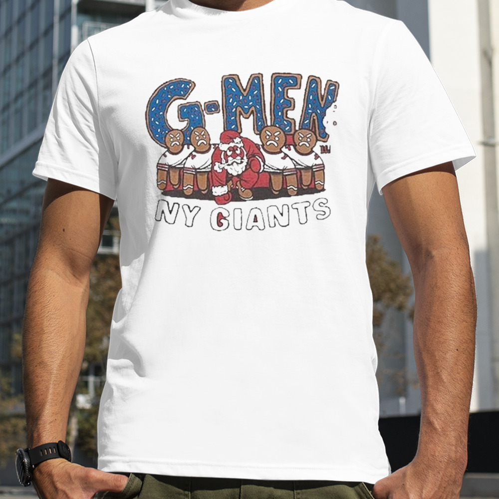 New York Giants G-MEN Christmas t-shirt