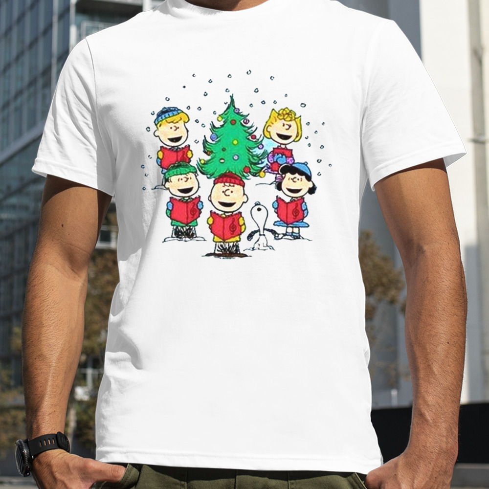 Peanuts Snoopy And Friends Christmas Caroling 2023 T-shirt