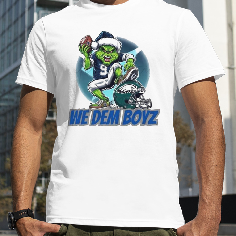 Santa Grinch Dallas Cowboys We Dem Boyz Philadelphia Eagles Shirt