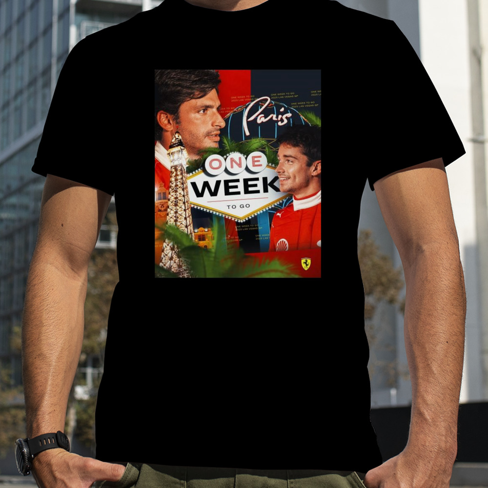 Scuderia Ferrari F1 Paris one week to go 2023 shirt