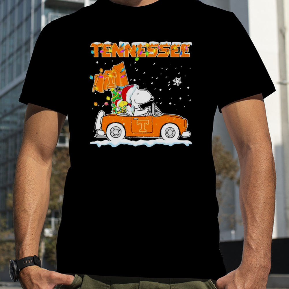 Snoopy and Tennessee Vols Christmas Car 2023 Shirt