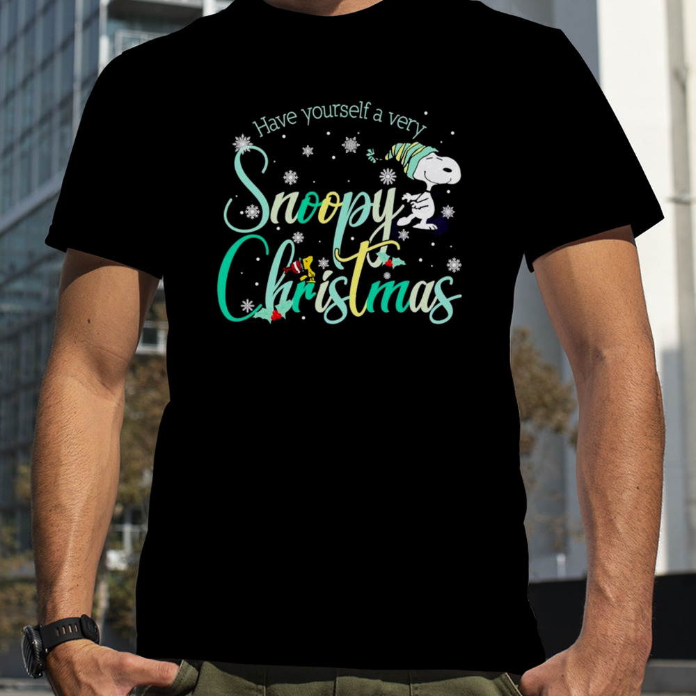 Snoopy and Woodstock have yourself a very Christmas t-shirt