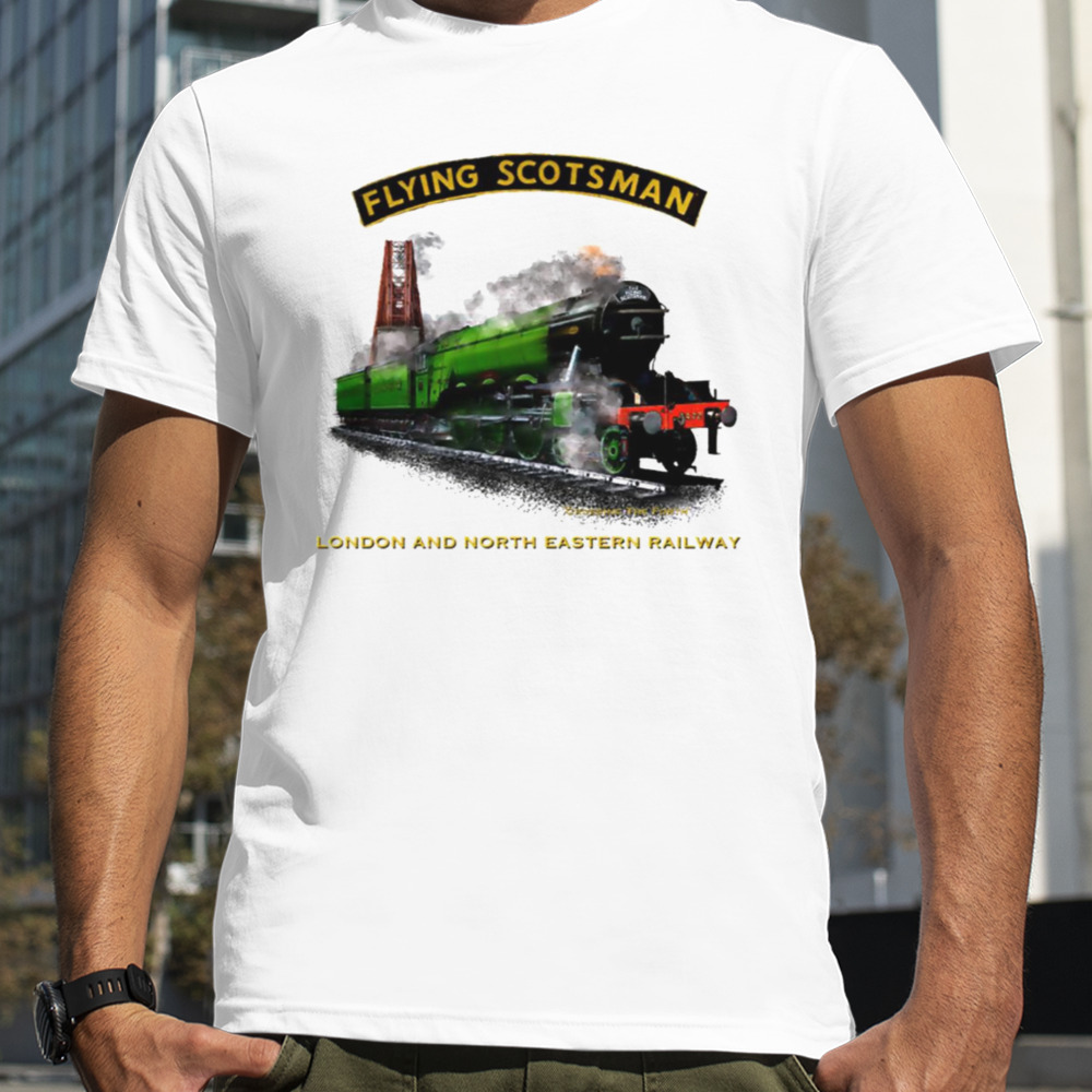 Steam Train The Flying Scotsman Crossing The Forth Motormaniac shirt