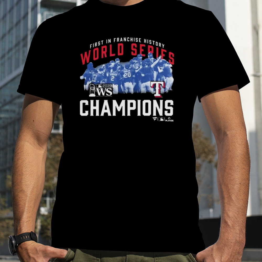 Texas Rangers 2023 World Series Champions First In Franchise History photo t-shirt