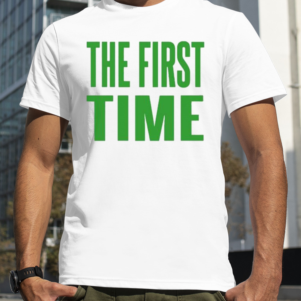 The first time logo block T-shirt