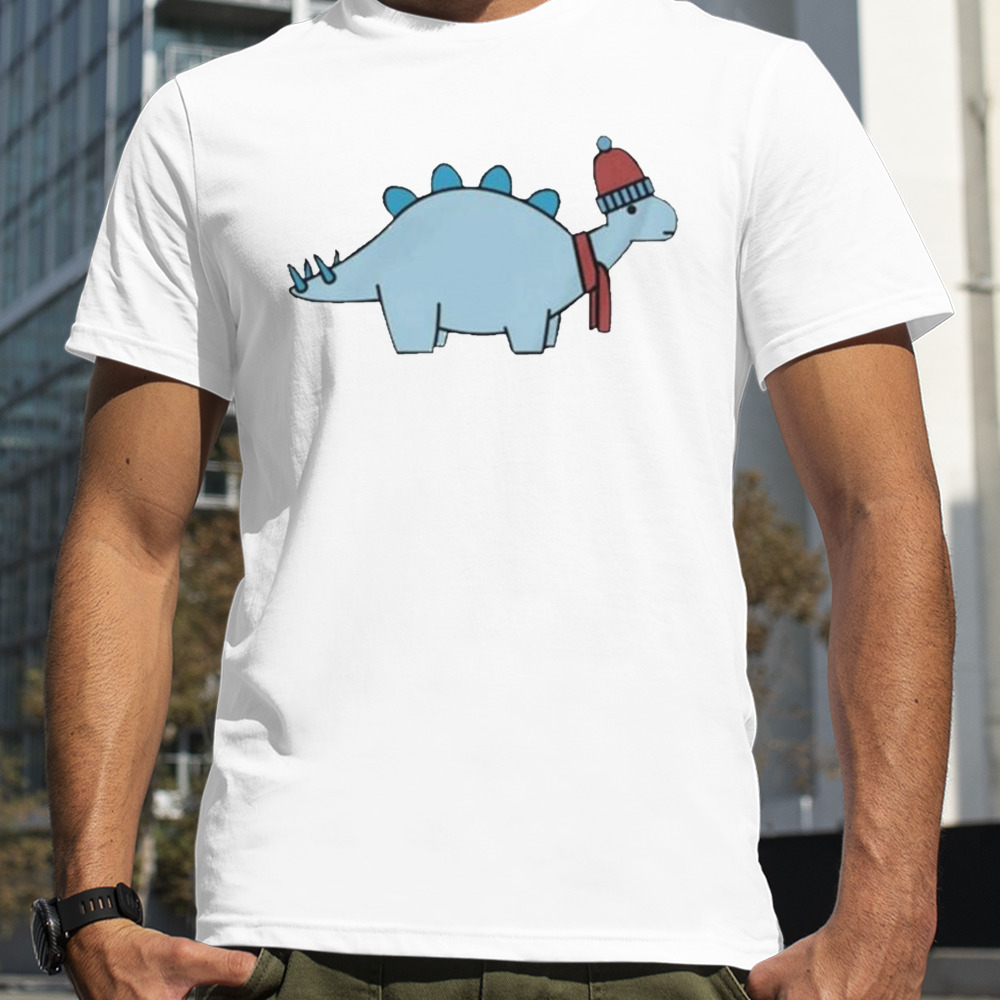 Winter stegosaurus 2023 Christmas t-shirt