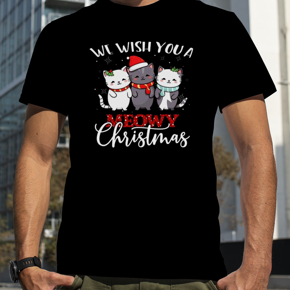 Cats We Wish You A Meowy Christmas 2023 T-shirt