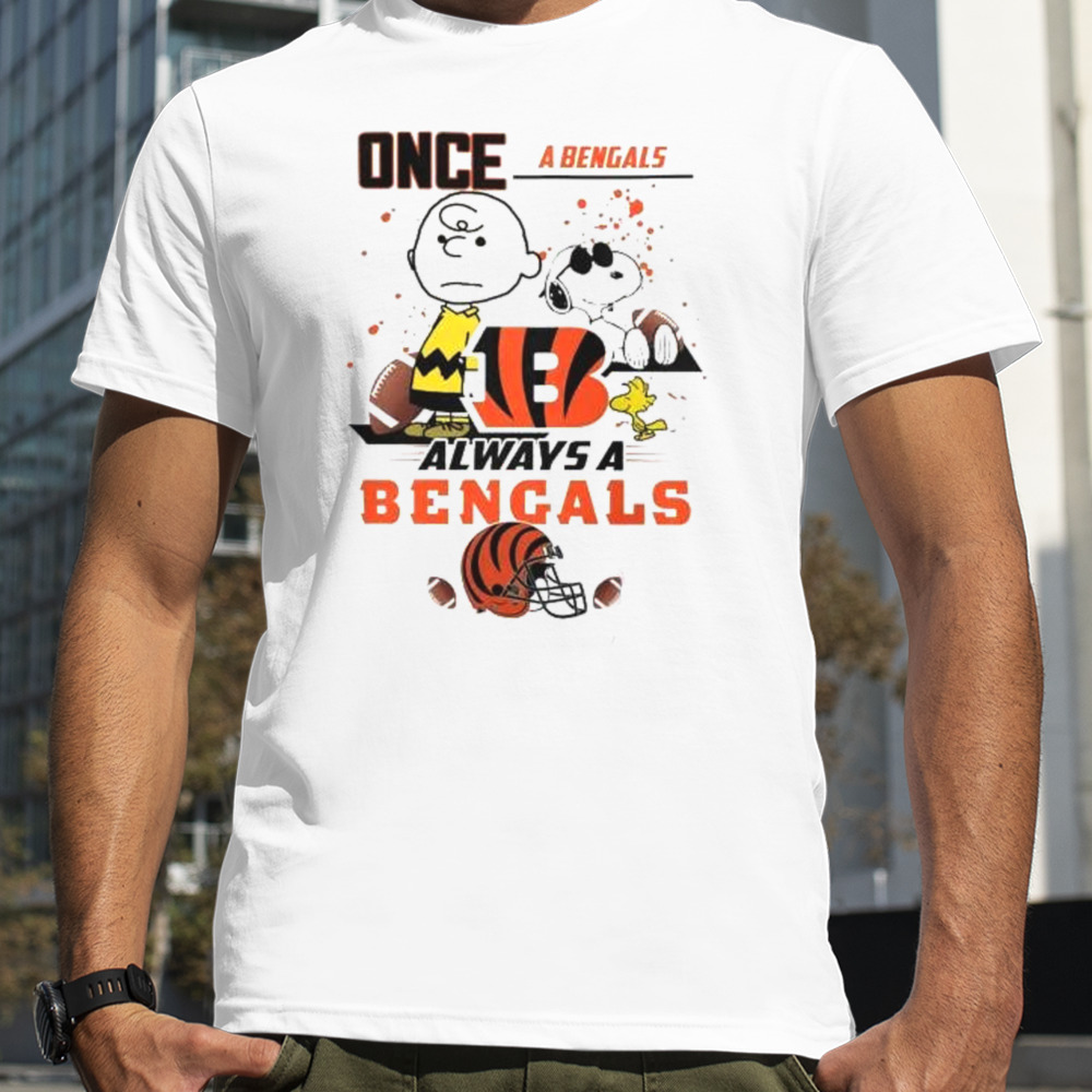 Cincinnati Bengals And Charlie Brown Once A Bengals Always A Bengals T-Shirt