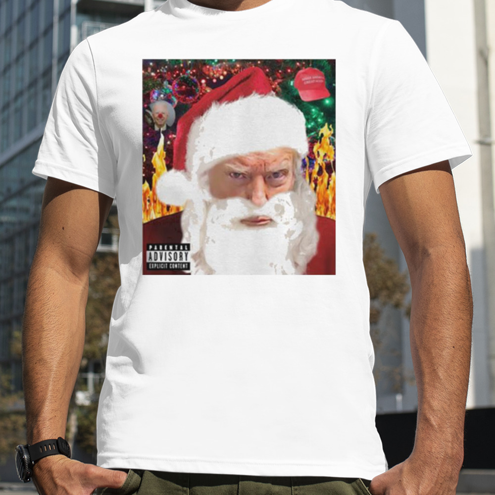 Donald Trump Santa Mugshot Tacky Shirt