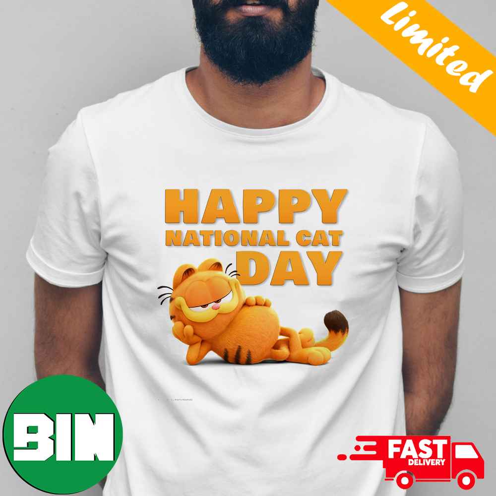 First Look At Garfield Happy National Cat Day 2023 T-Shirts