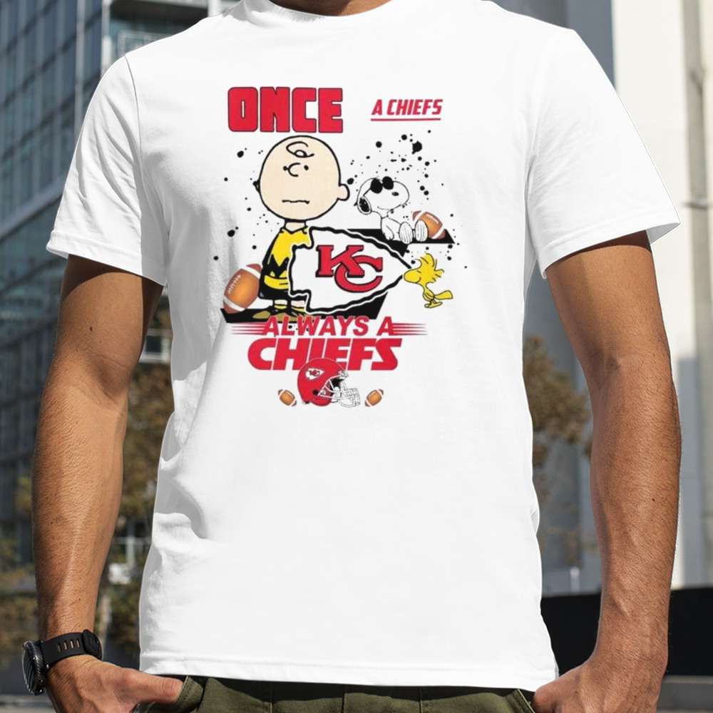 Kansas City Chiefs And Charlie Brown Once A Chiefs Always A Chiefs T-shirt