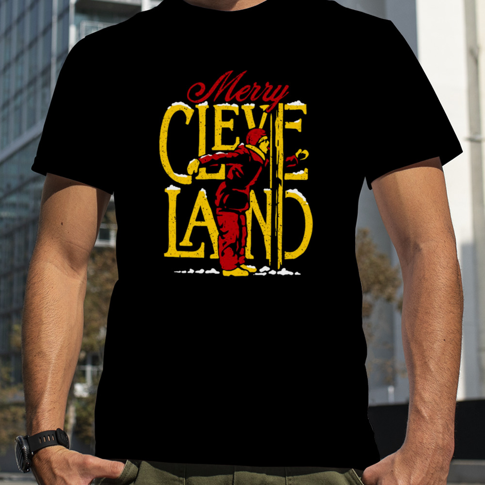 Merry Cleveland Christmas Logo shirt