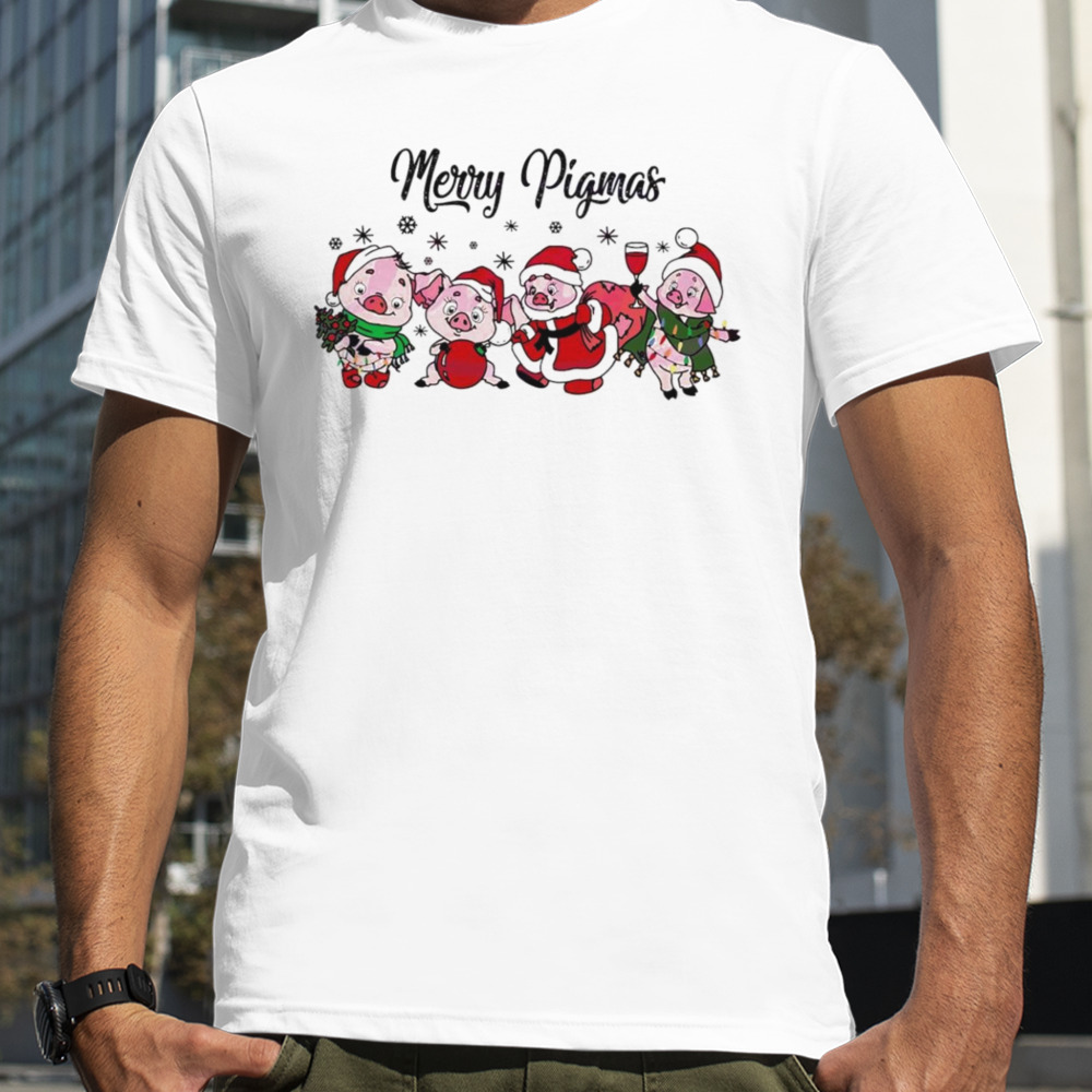 Merry Pigmas Santa merry Christmas shirt