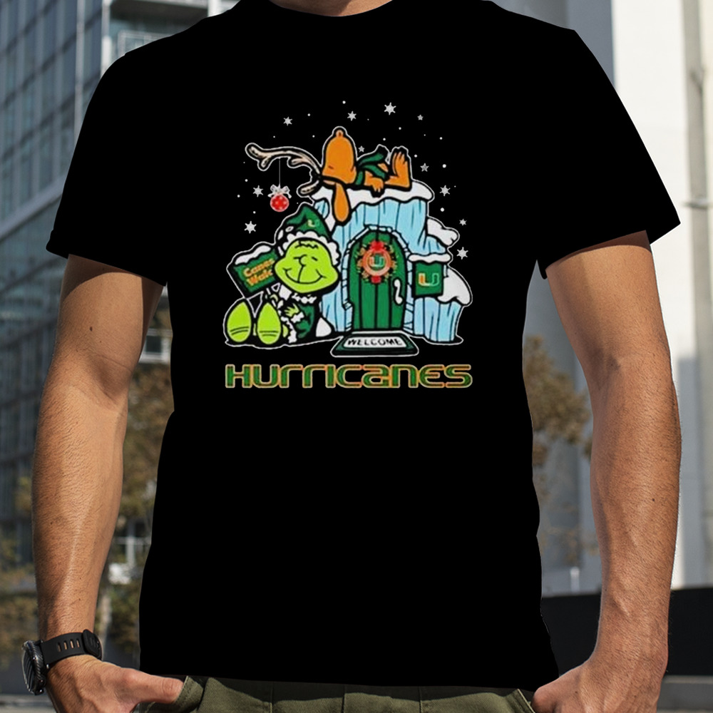 Miami Hurricanes Grinch Nuts Welcome Christmas Shirt