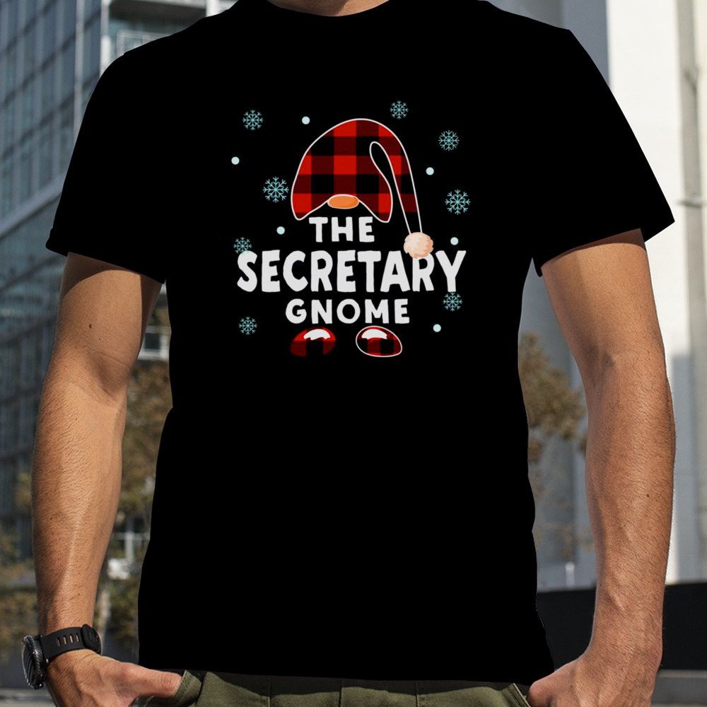 The Secretary Gnome Funny Matching Pajama Group Christmas shirt