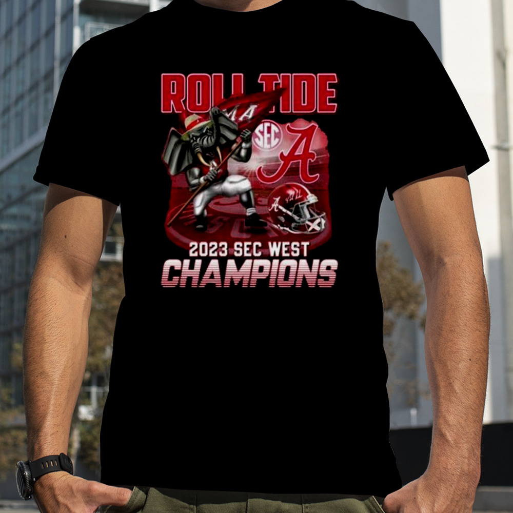 Alabama Crimson Tide Roll Tide 2023 Sec West Champions Shirt