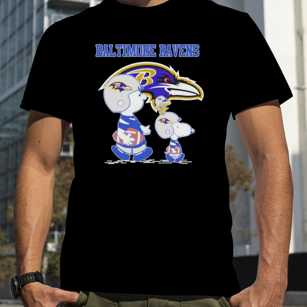 Baltimore Ravens Snoopy Play Soccer T-Shirt