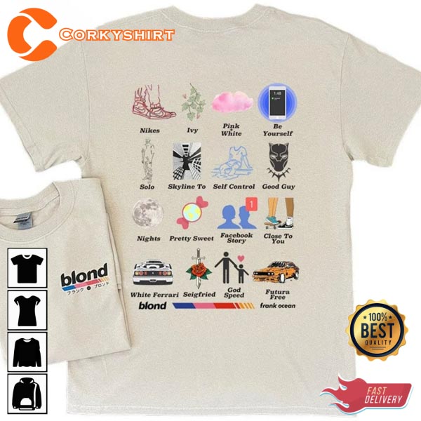 Blond Album Vintage Frank Ocean Trendy Unisex Graphic Tee