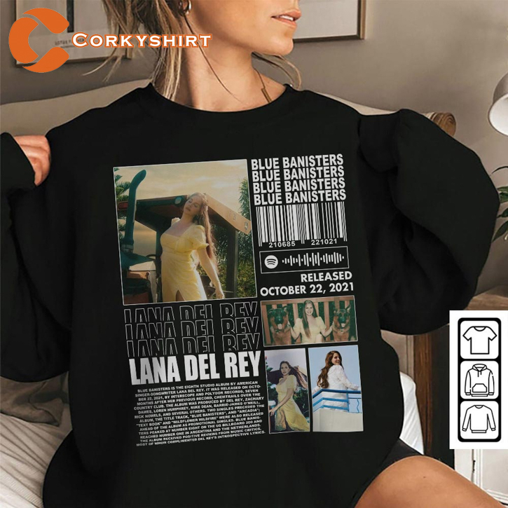 Blue Banisters Symphony Lana Del Rey Musical Journey Sweatshirt