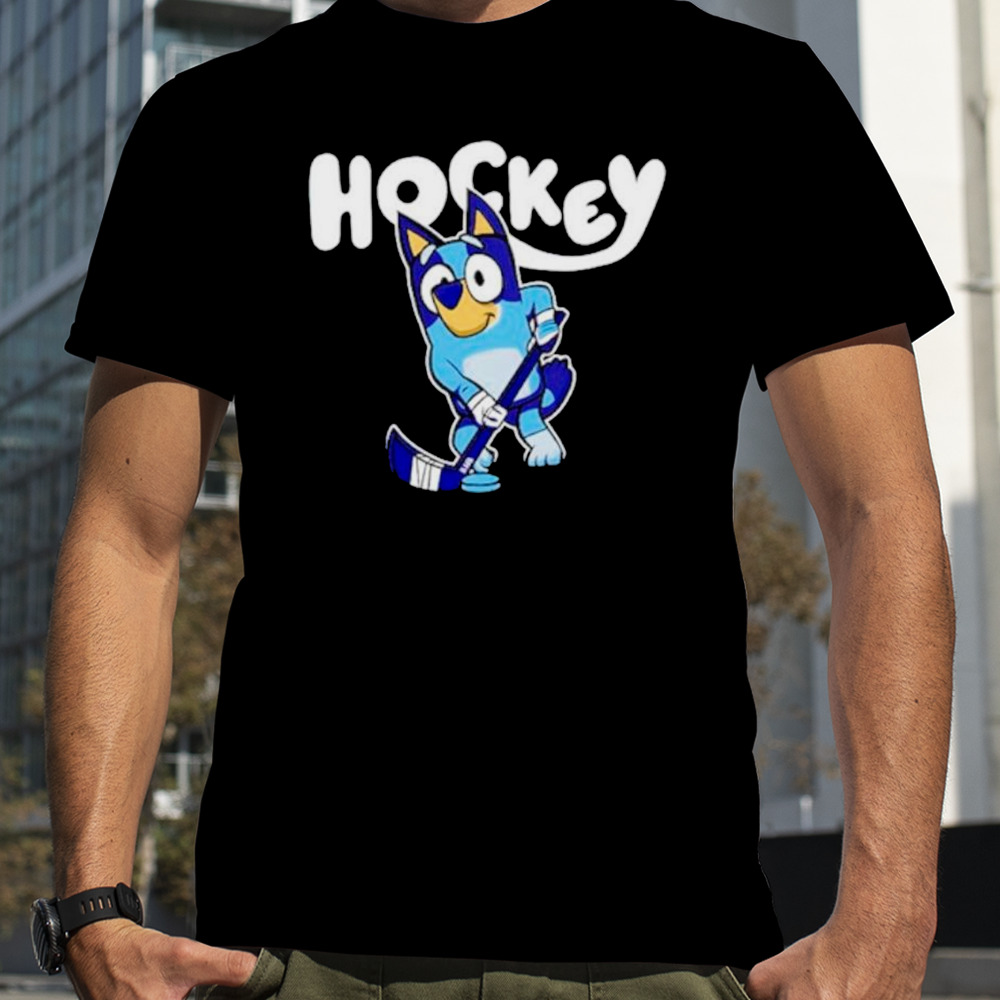 Bluey dog hockey shirt