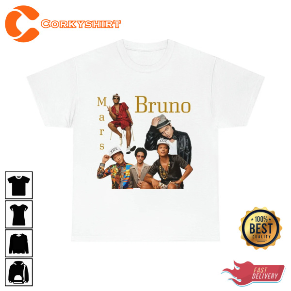 Bruno Mars Old School Music Artist Unisex Graphic Tee