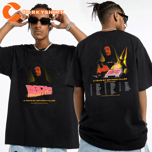 Bryson Tiller Back And Im Better Tour 2023 Pen Griffey Fan Shirt