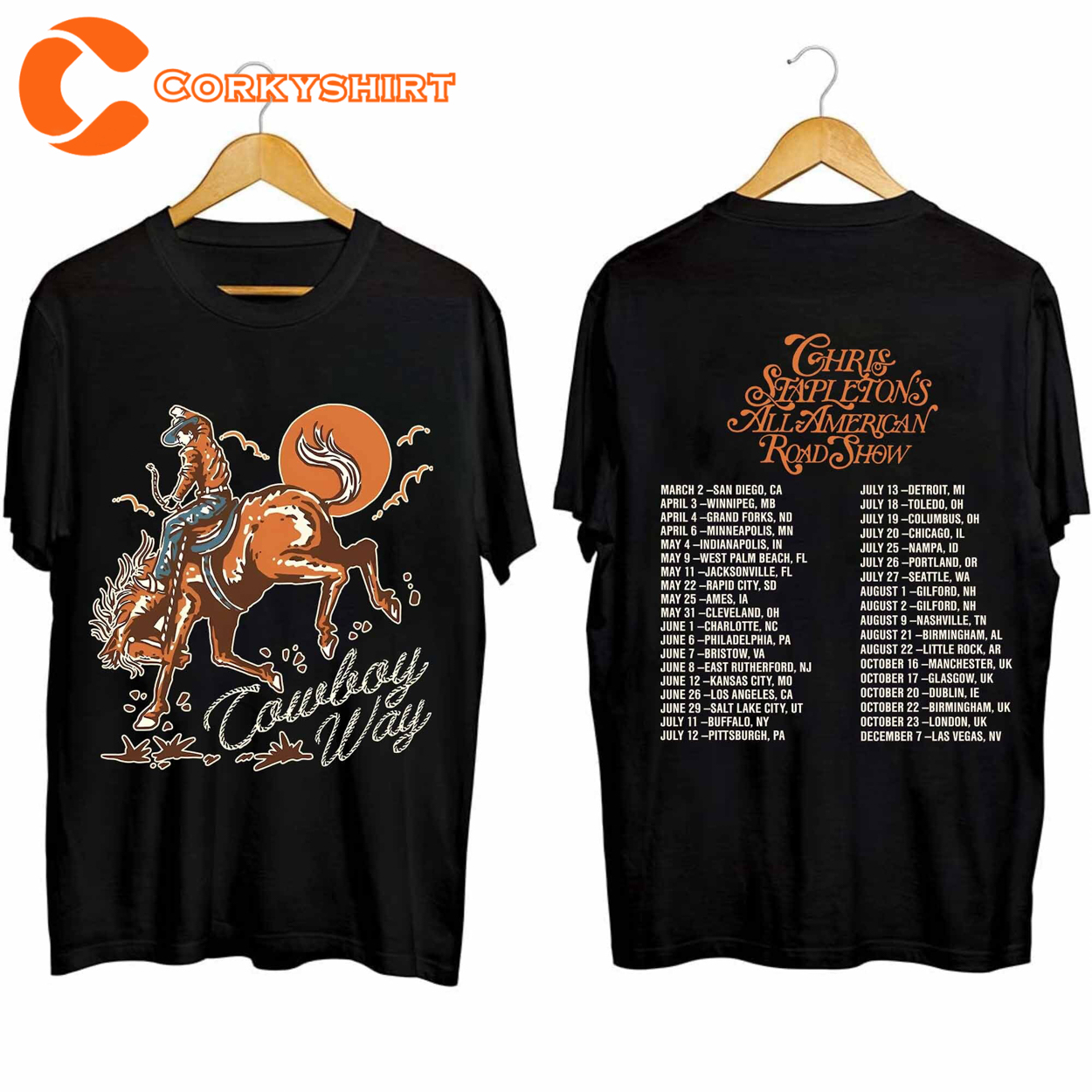 Chris Stapleton Tour 2024 Shirt All-American Road Show