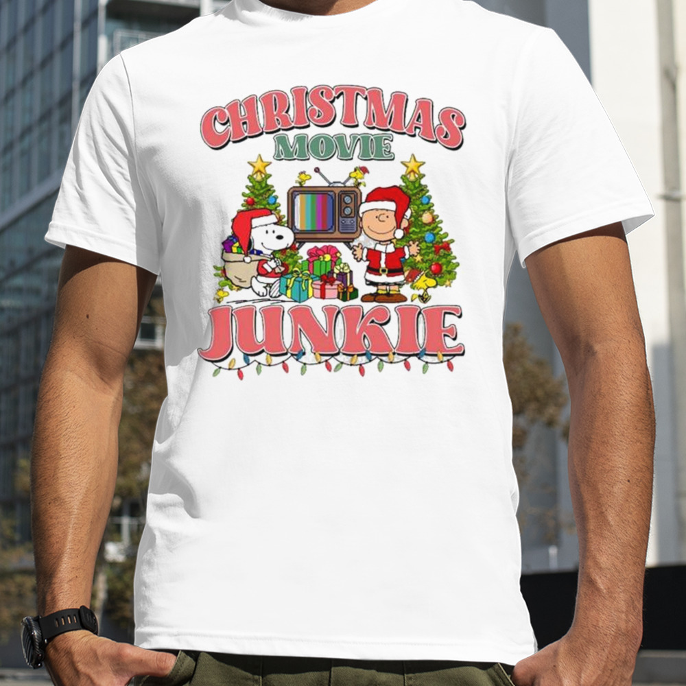 Christmas Movie Junkie The Peanuts T-Shirt