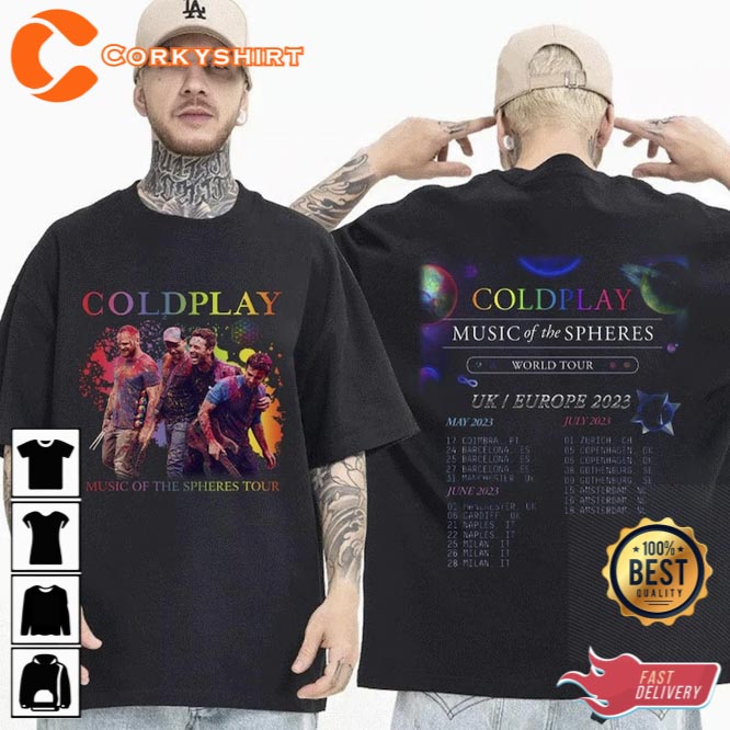 Coldplay Music Of The Spheres World Tour 2023 Shirt