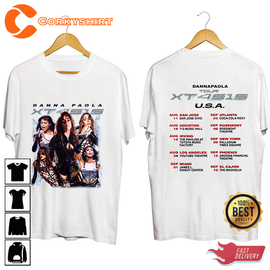 Danna Paola XT4S1S Tour USA Fall Concert 2023 T-shirt