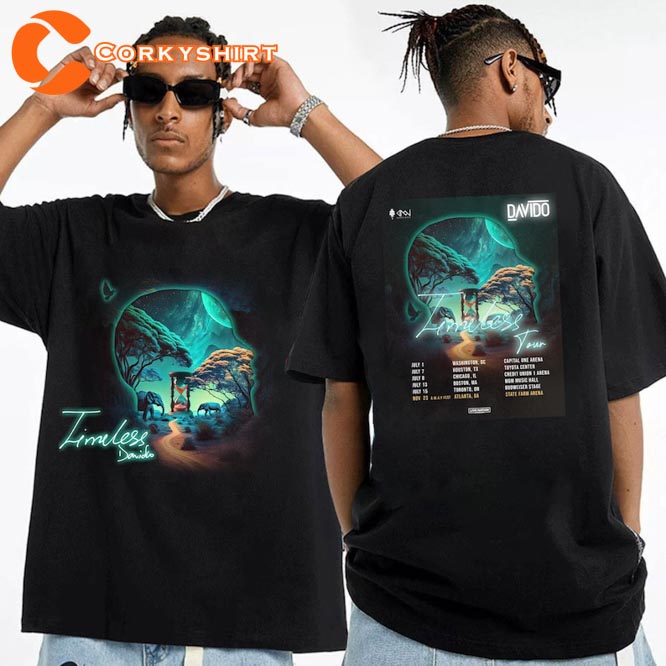 Davido Fan 2023 Tour Timeless David Concert Music Festival Shirt For Fan