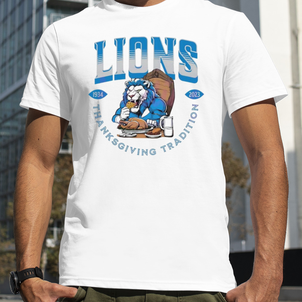 Detroit football 1934 2023 thanksgiving tradition shirt