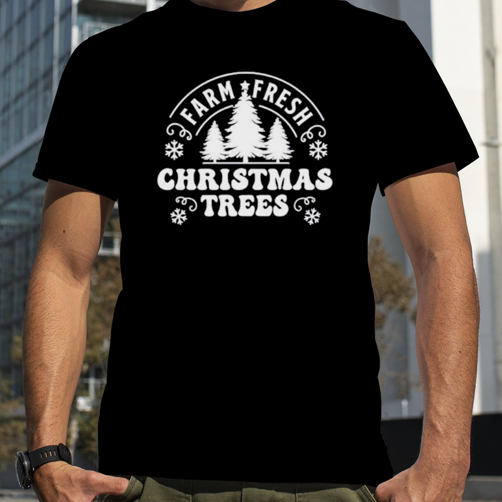 Farm fresh trees retro shirt