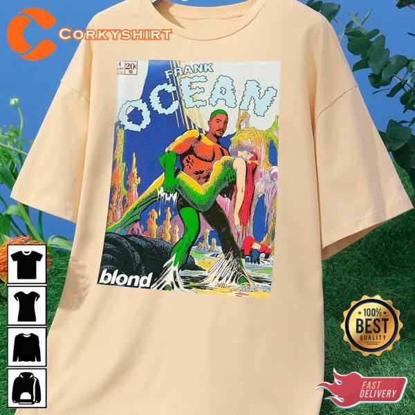 Frank Ocean Blonde Vintage 90's Comic Style Unisex Graphic T-Shirt