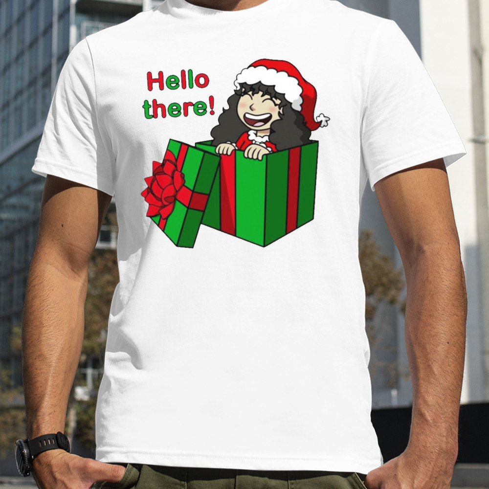 Girl Santa gift Hello there shirt