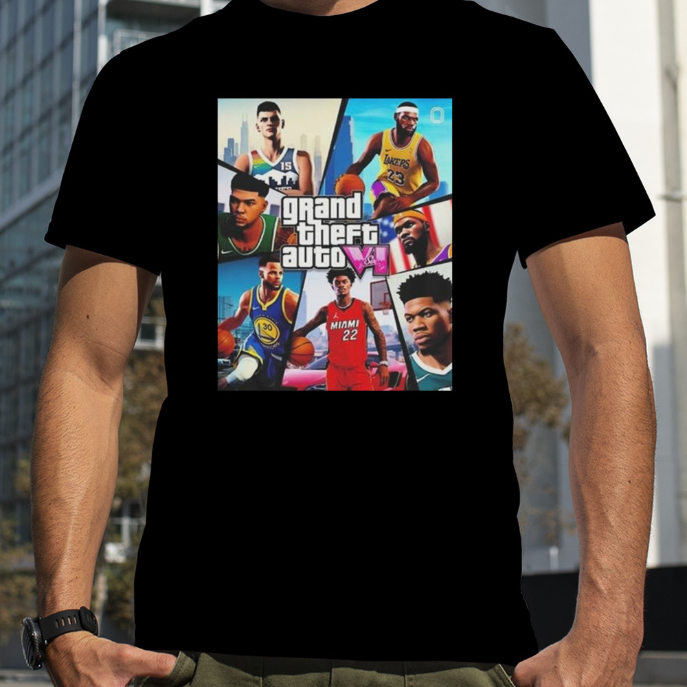 Grand Theft Auto Vi Nba Version 2023 T-shirt