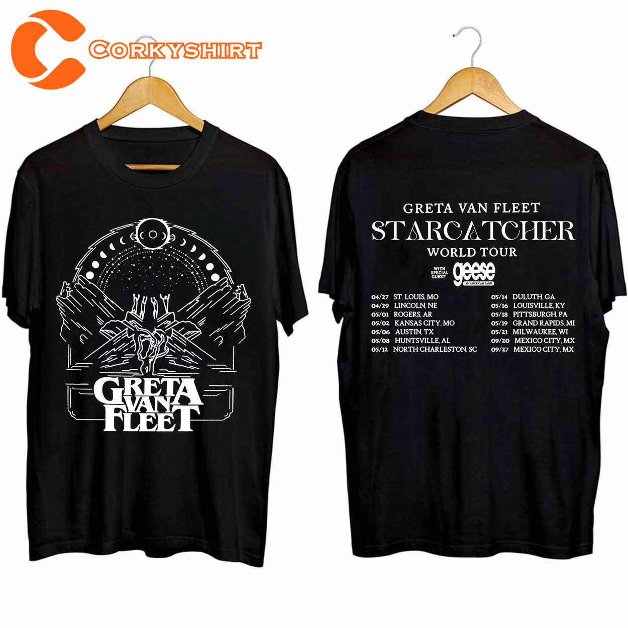 Greta Van Fleet Starcatcher World Tour 2024 T-shirt