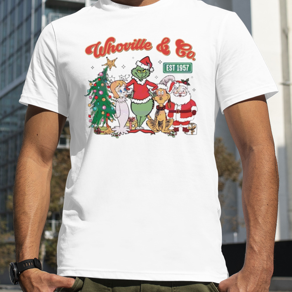 Grinchmas whoville and co est 1957 retro shirt