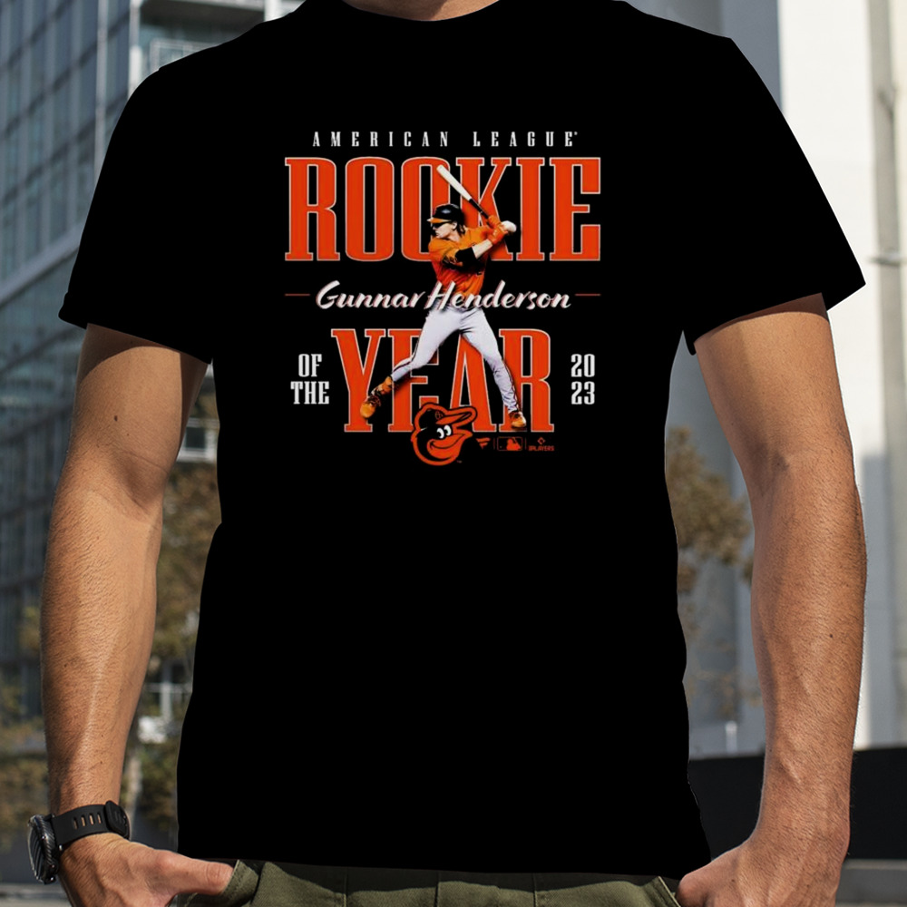 Gunnar Henderson Baltimore Orioles 2023 American League Rookie Of The Year T-shirt