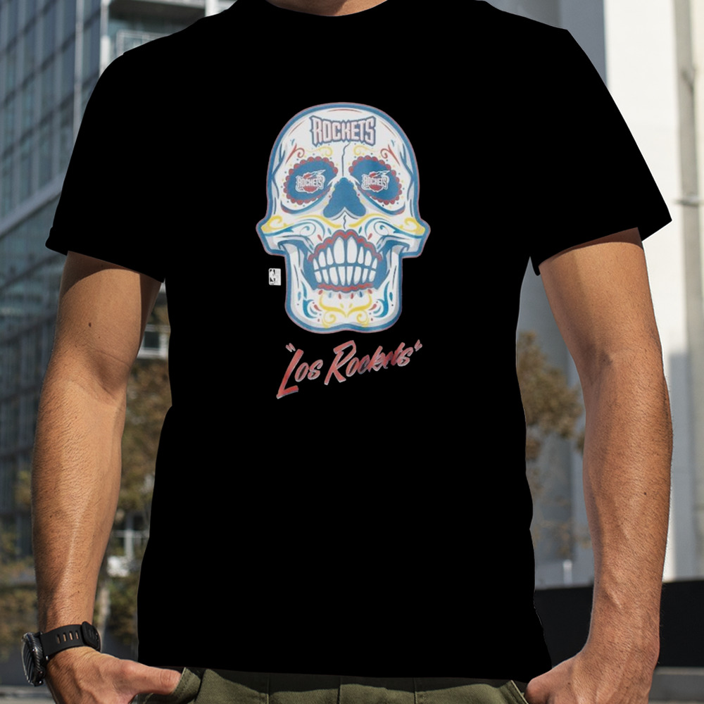 Houston Rockets Mitchell & Ness Hardwood Classics Sugar Skull Hometown T-shirt